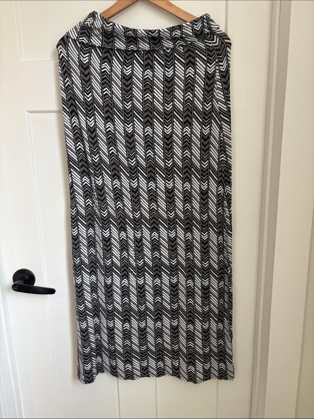 Max Studio fold over Maxi Skirt
